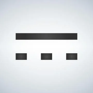 Direct current symbol which can be represented with Unicode character U2393 i Stock Illustration