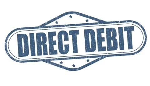 Direct debit grunge rubber stamp on white background, vector illustration Stock Illustration