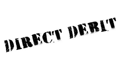 Direct Debit rubber stamp Stock Illustration