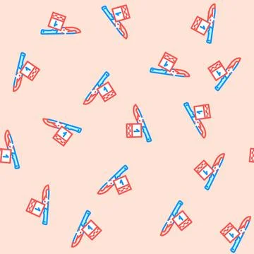 Direct evidence crime vector seamless pattern Illustrazione stock