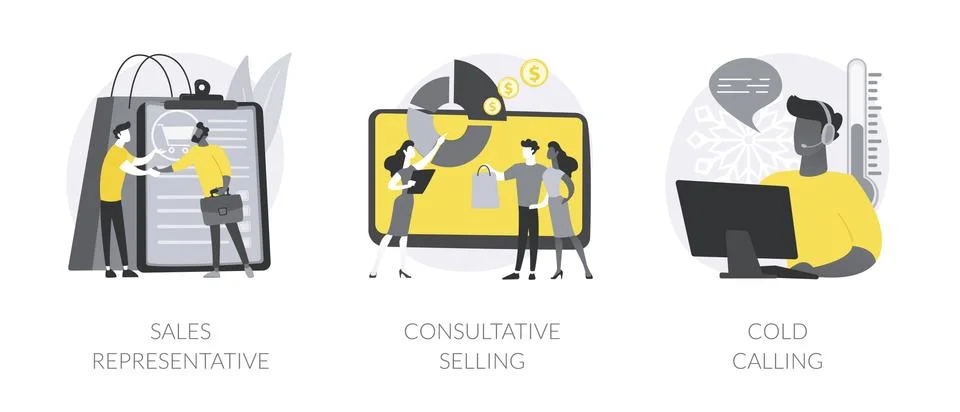 Direct marketing abstract concept vector illustrations. Stock Illustration