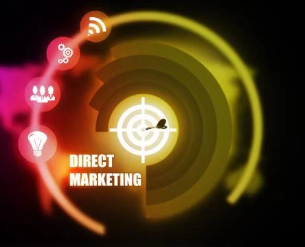 Direct Marketing concept plan Stock Illustration