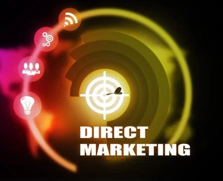 Direct Marketing concept plan Stock Illustration