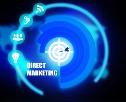Direct Marketing concept plan Stock Illustration
