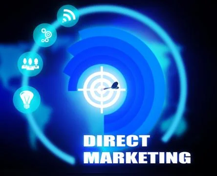 Direct Marketing concept plan Stock Illustration