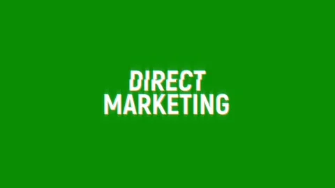 Direct marketing text glitch screen effect abstract media video animation Видео 313001054