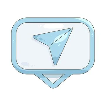 Direct message bubble Stock Illustration