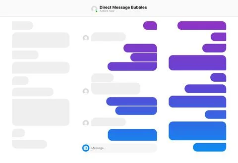 Direct Message Bubbles Stock Illustration