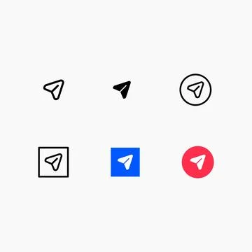 Direct Message User interface Icon Set Vector Illustration Illustrazione stock
