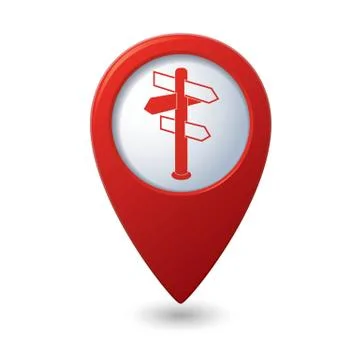 Direct RED pointer Illustrazione stock