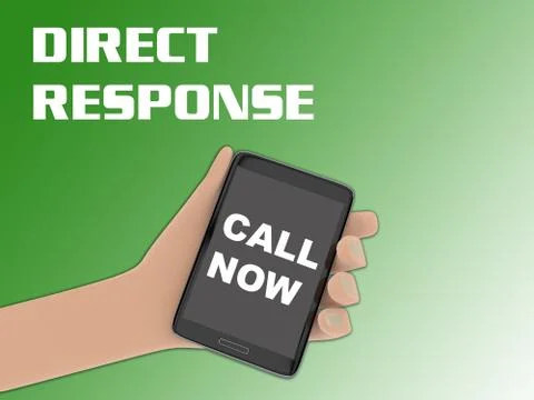 Direct Response concept Stock Illustration