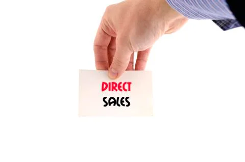 Direct sales text concept Stock Photos