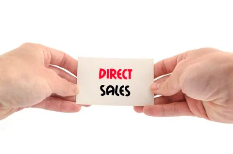 Direct sales text concept Stock Photos