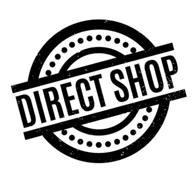 Direct Shop rubber stamp Stock Illustration