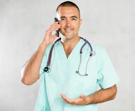 Direct telephonic conversation Stock Photos