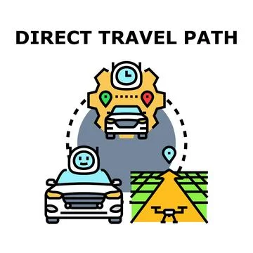 Direct travel path optimization for smart autonomous driving Illustration