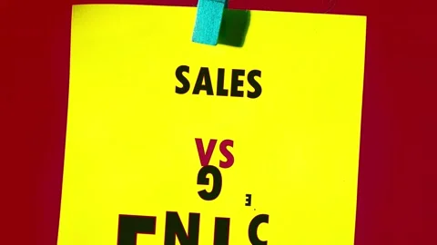 A direct visual comparison of Sales versus Generic ideas is shown with bold text Stock Footage 335078201