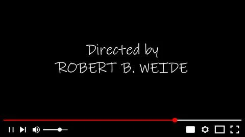 Directed by Robert B. Weide meme video player template, broadcasting video .. Illustrazione stock