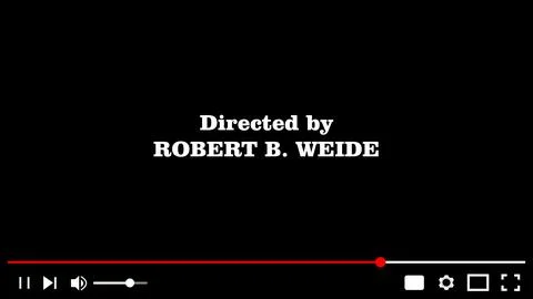 Directed by Robert B. Weide meme video player template, broadcasting video .. Stock Illustration