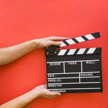 Directing concept with clapperboard Resolution and high quality beautiful photo Stock Photos