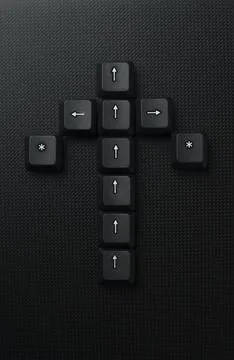 Direction And Navigation Concept With Keyboard Arrow Keys Stock Photos