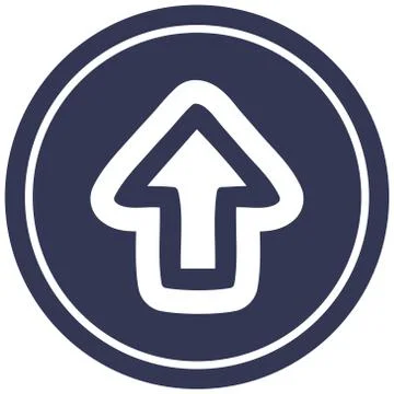 Direction arrow circular icon Stock Illustration