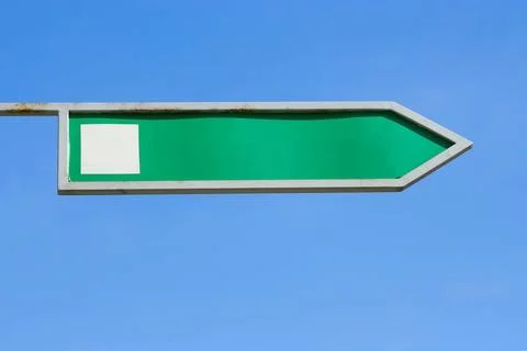 Direction arrow Direction arrow with blank space for your own text against... Foto stock