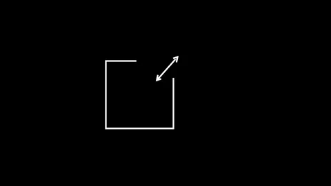 Direction arrow icon animated video Stock Footage 292003017