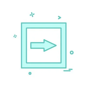 Direction arrow icon design vector Stock Illustration