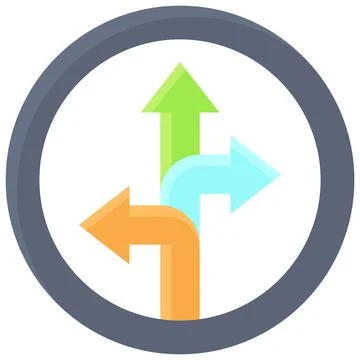 Direction arrow icon, location map and navigation vector Stock Illustration