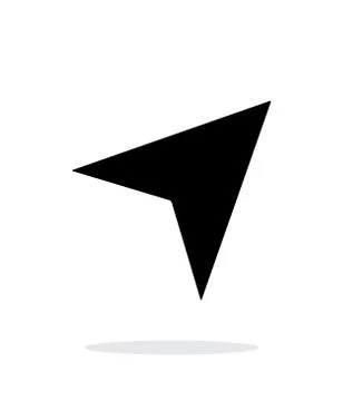 Direction arrow icon on white background. Stock Illustration