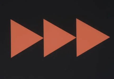 Direction arrow points in one way Stock Photos