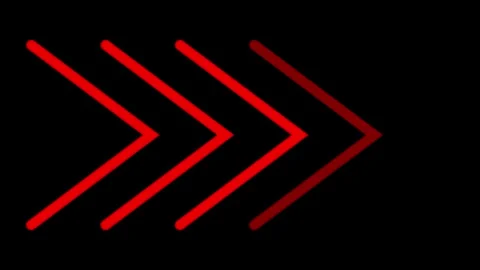 Direction arrow right icon animation. arrow icon animation background. Blac.. Stock Footage 310074751