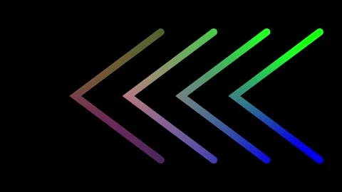Direction arrow right icon animation. arrow icon animation background. Blac.. Stock Footage 310074782