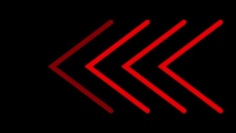 Direction arrow right icon animation. arrow icon animation background. Blac.. Stock Footage 310074817