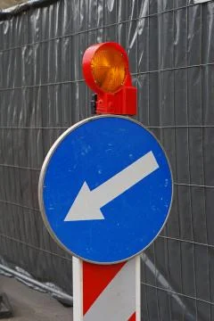 Direction arrow sign Stock Photos