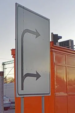 Direction arrows board Stock Photos