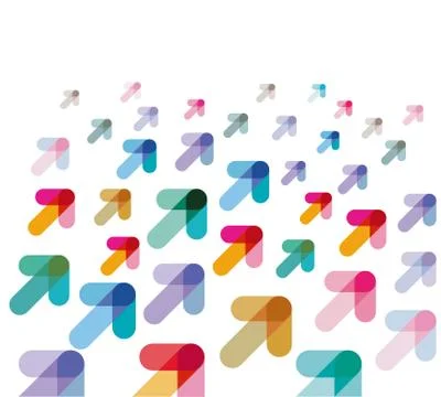 Direction ascend concept  Vector illustration Stock Illustration