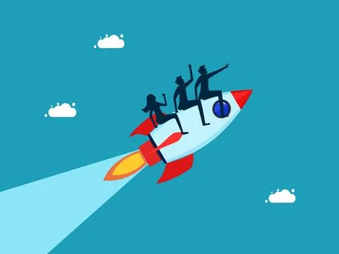 Direction of the business entity. Team performance or team commitment. Busine Stock Illustration