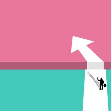 Direction change warning, space to write. Vector Stock Illustration