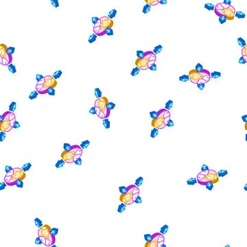 Direction choice isometric icon seamless pattern イラスト素材