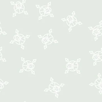 Direction choice line vector seamless pattern Stock Illustration