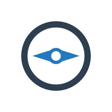 Direction Compass Icon Stock Illustration
