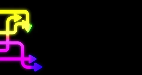 Direction concept. Abstract arrows minimal flat design animation. Animated Stock Footage 269088256