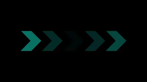 Direction concept, neon arrow icon, arrows indicates the direction of the o.. Stock Footage 293484549