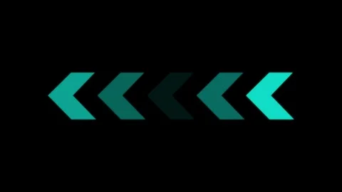 Direction concept, neon arrow icon, arrows indicates the direction of the o.. Stock Footage 293484550