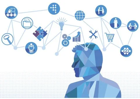 Direction decision, strategy illustration Stock Illustration