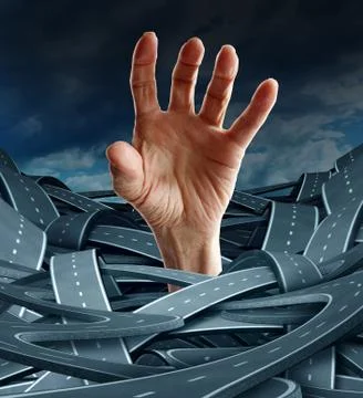 Direction despair Stock Illustration