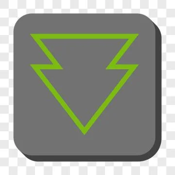Direction Down Rounded Square Button 스톡 일러스트