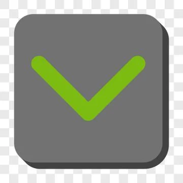 Direction Down Rounded Square Button 스톡 일러스트